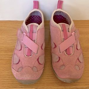 L.L. Bean pink suede sneakers